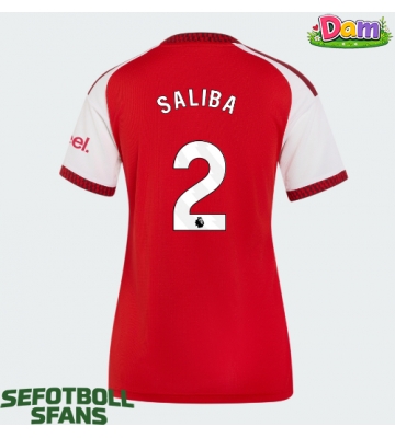 Arsenal William Saliba #2 Hemmatröja Kvinnor 2026-27 Kortärmad